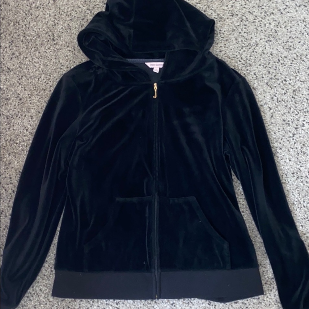 Juicy Couture Velour Zip Up Sweatshirt